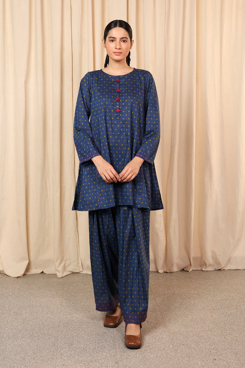 Generation - Panelled Floret - Cambric - Black - 2 Piece