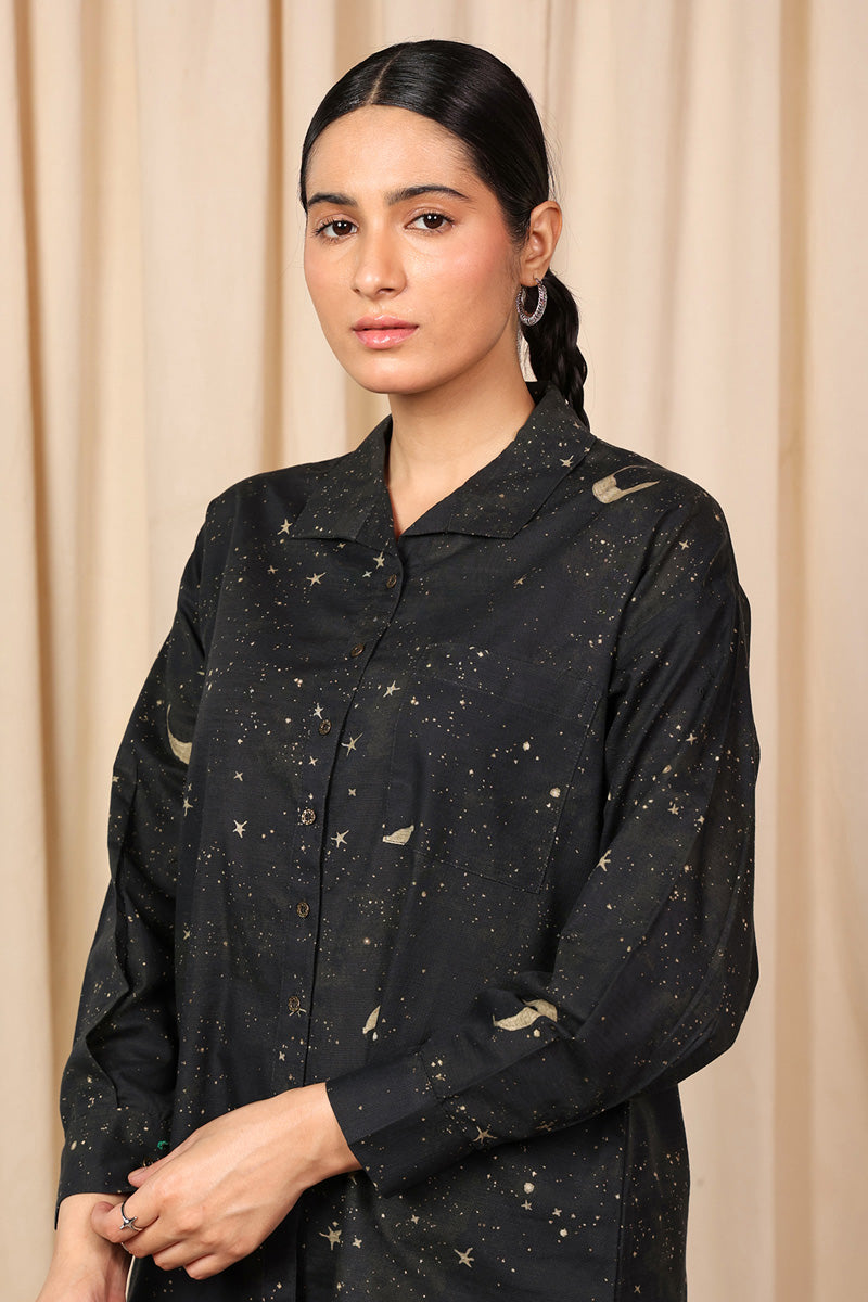 Generation - Cosmic Top - Slub Khaddar - Black - 1 Piece