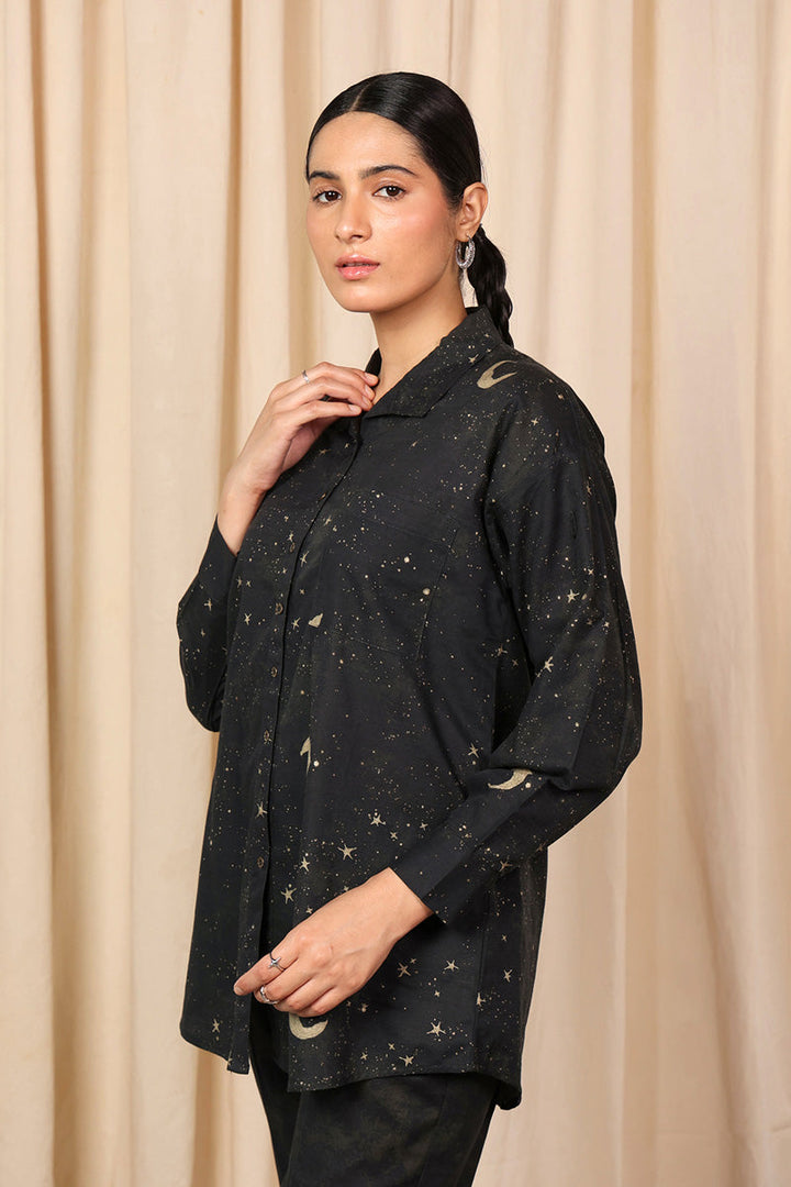 Generation - Cosmic Top - Slub Khaddar - Black - 1 Piece
