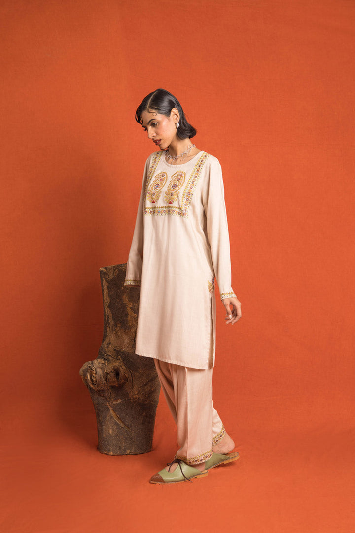 Generation - Paisley Chaar Kali - Cotton - Beige