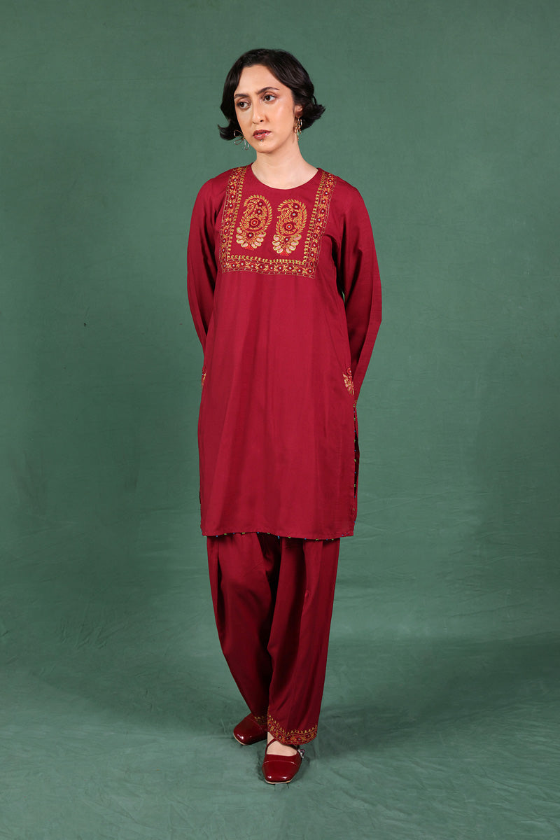 Generation - Paisley Chaar Kali - Cotton - Beige