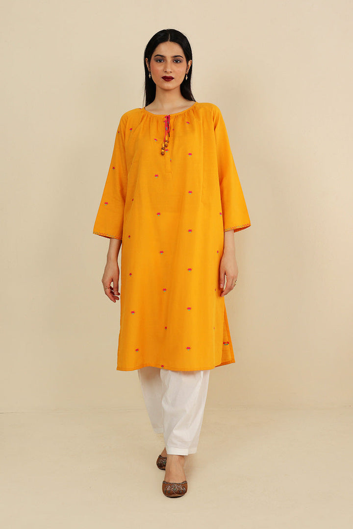 Generation - Khaddiyan Tasseled Shirt - Cambric - 1 Piece
