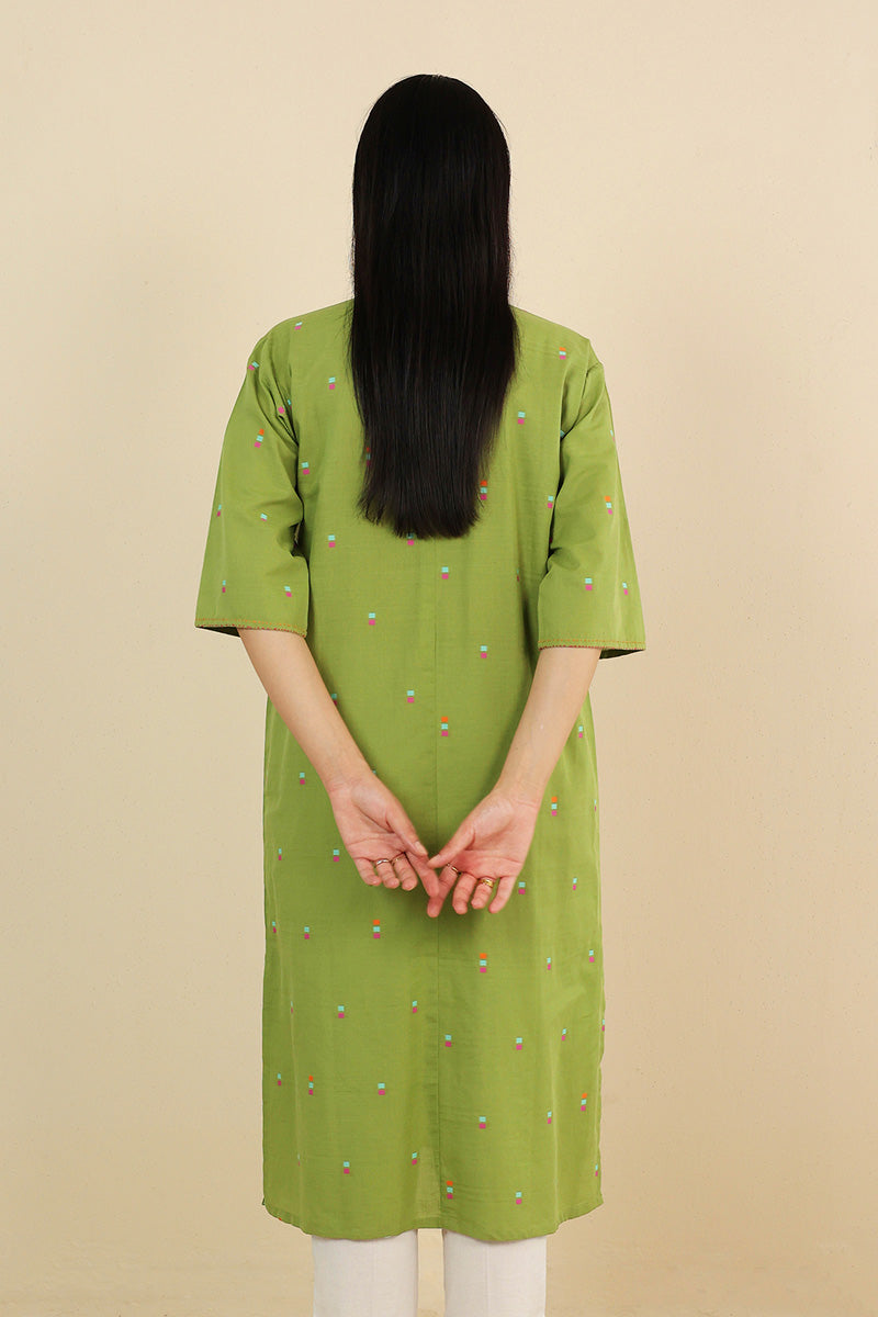 Generation - Khaddiyan Buttoned Kurta - Cambric - 1 Piece