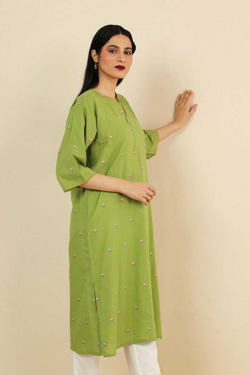Generation - Khaddiyan Buttoned Kurta - Cambric - 1 Piece