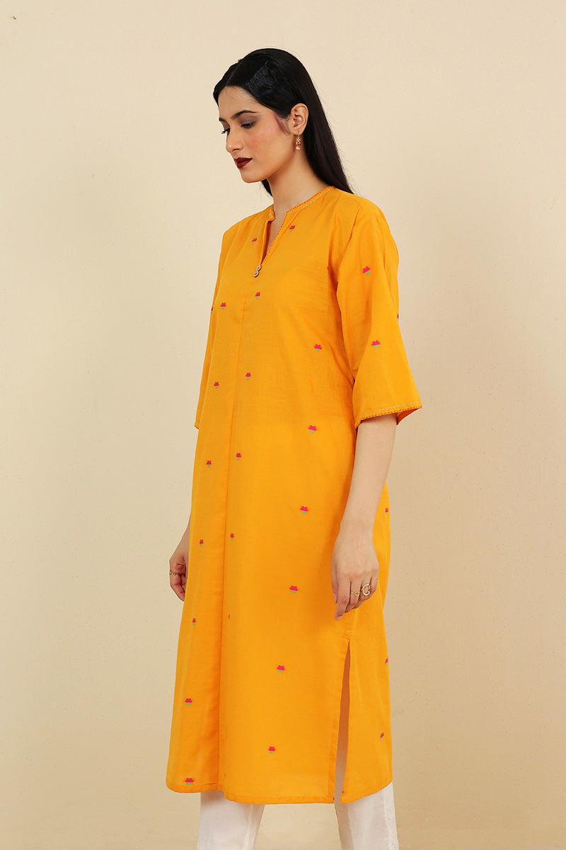Generation - Khaddiyan Buttoned Kurta - Cambric - 1 Piece