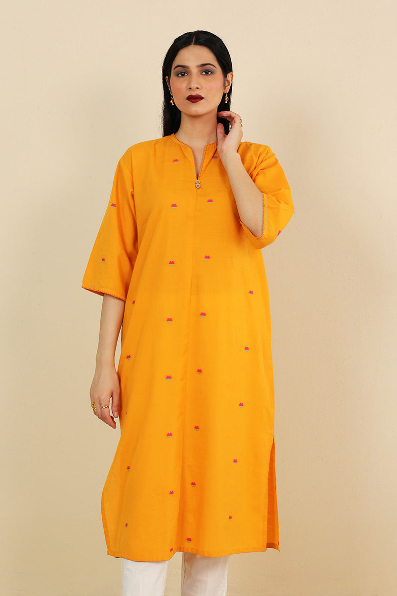 Generation - Khaddiyan Buttoned Kurta - Cambric - 1 Piece