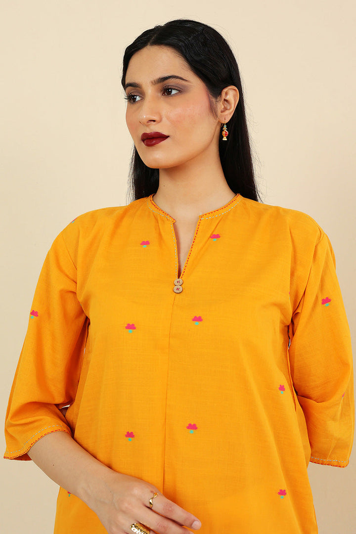 Generation - Khaddiyan Buttoned Kurta - Cambric - 1 Piece