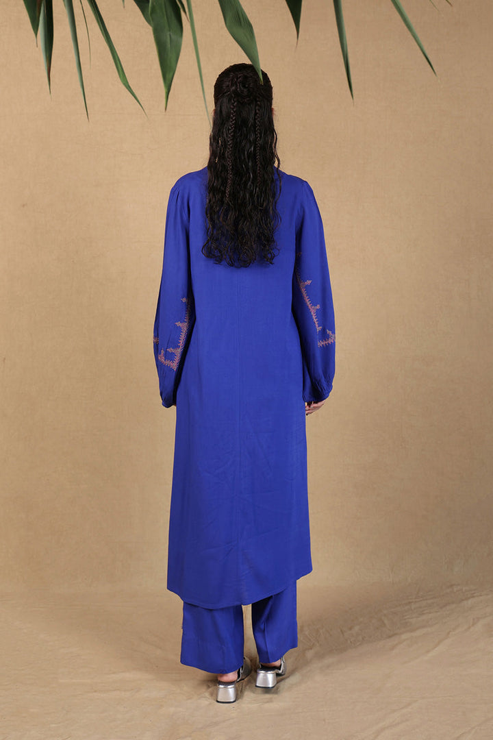 Generation - Embroidered Tribal Treat 2 Piece - Cambric - Blue