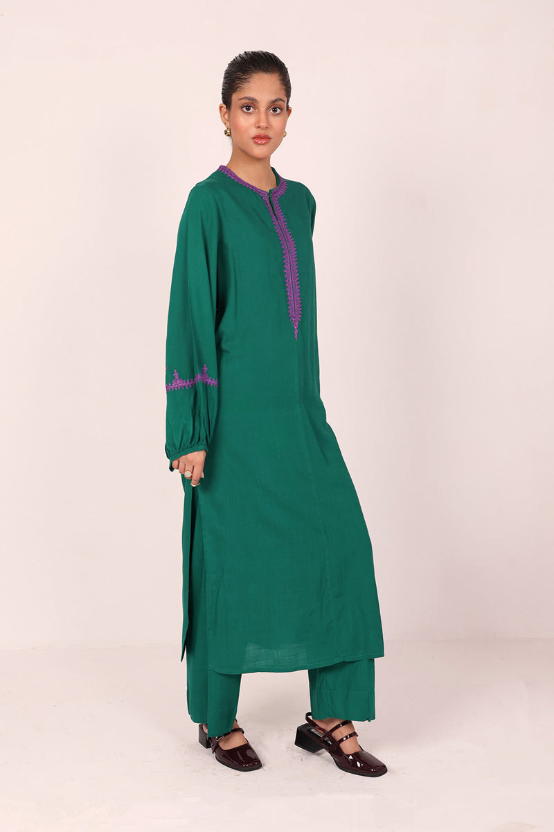 Generation - Embroidered Tribal Treat 2 Piece - Cambric - Blue