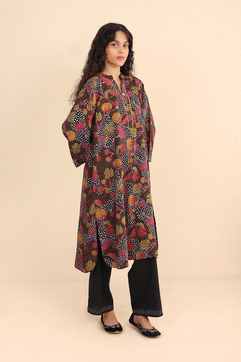 Generation - Tribal Treat Kurta - Cambric - Black - 1 Piece
