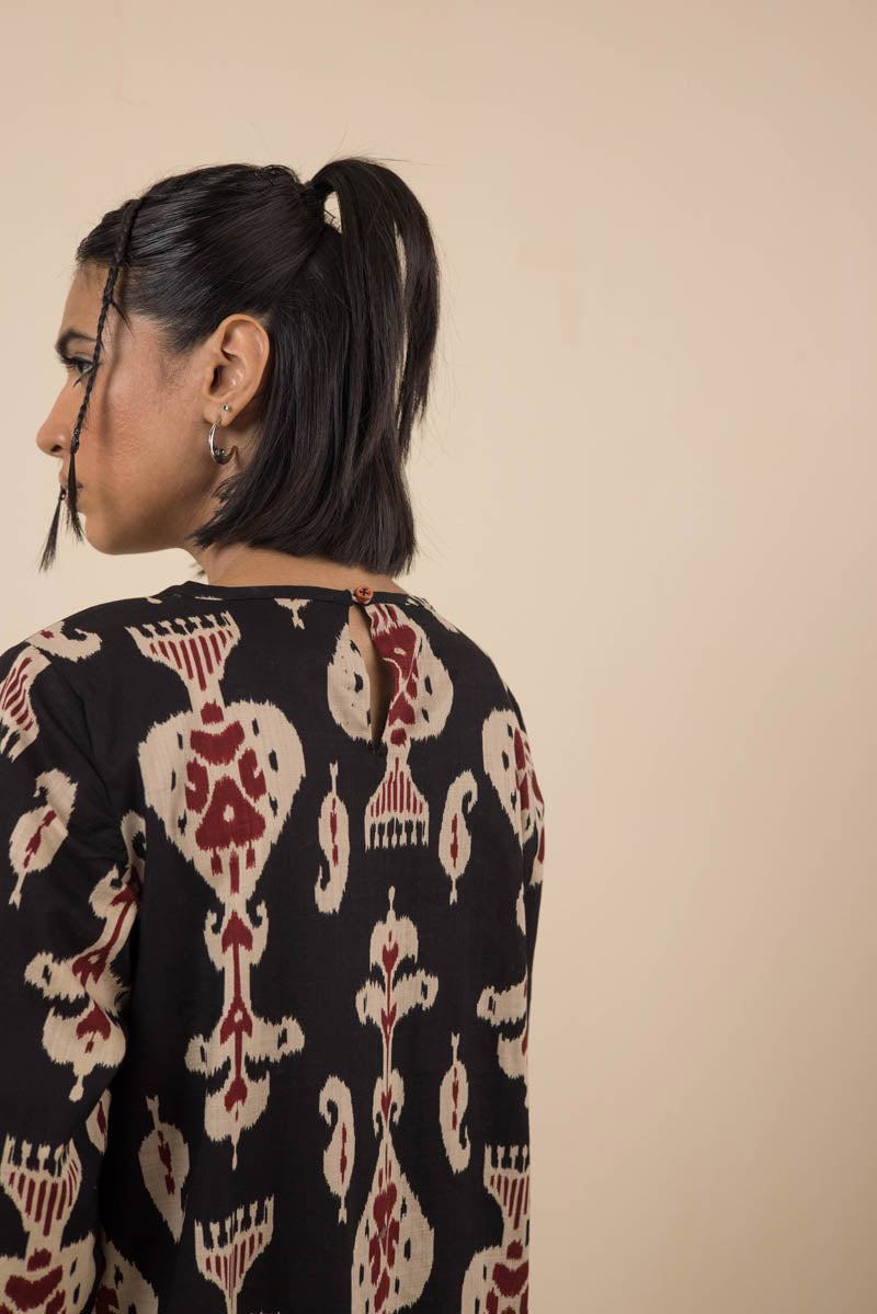 Generation - Timeless Weave Kurta - Cambric - Black - 1 Piece
