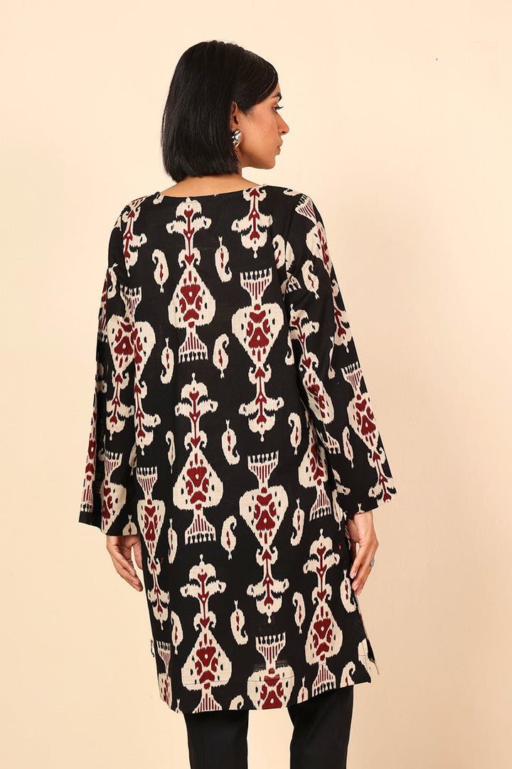 Generation - Timeless Weave Tassel Shirt - Black - Cambric - 1 Piece