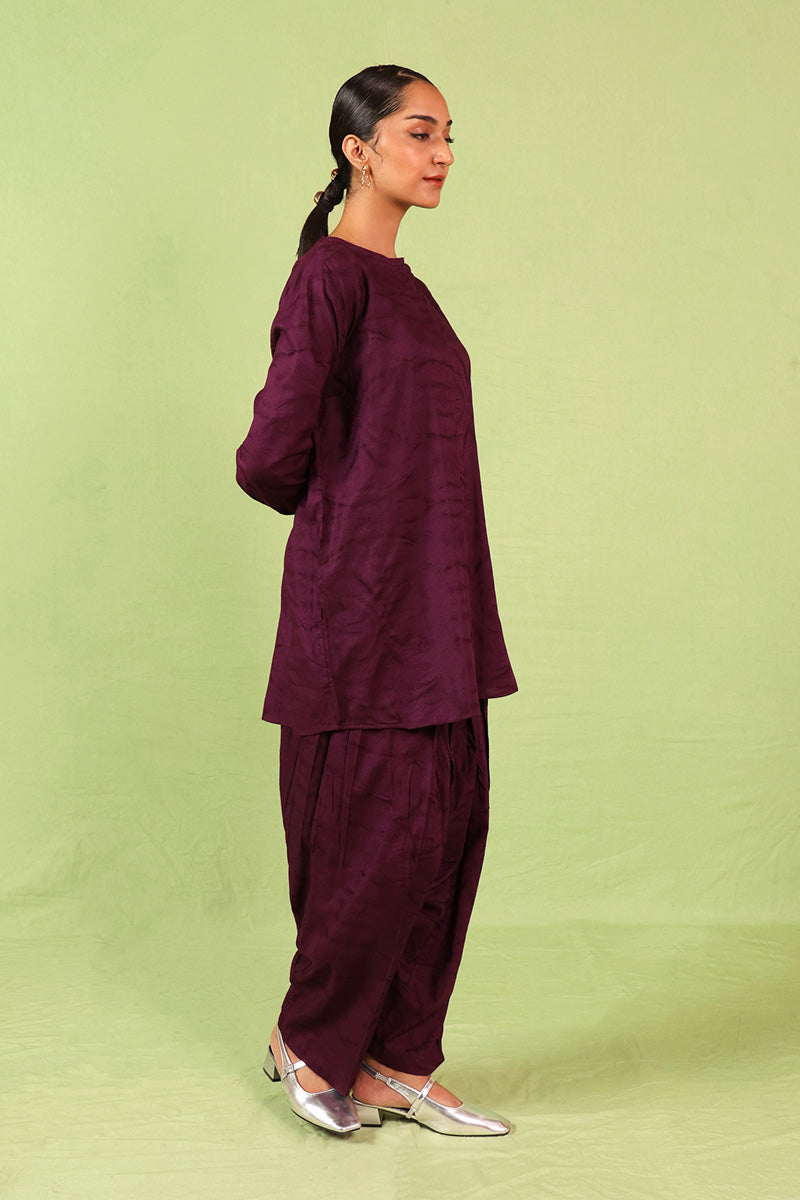 Generation - Contemporary Retro Funk - Jacquard - Purple