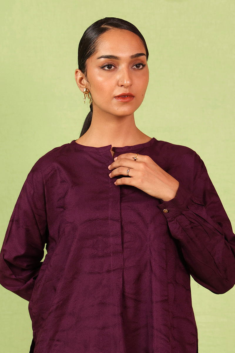 Generation - Contemporary Retro Funk - Jacquard - Purple