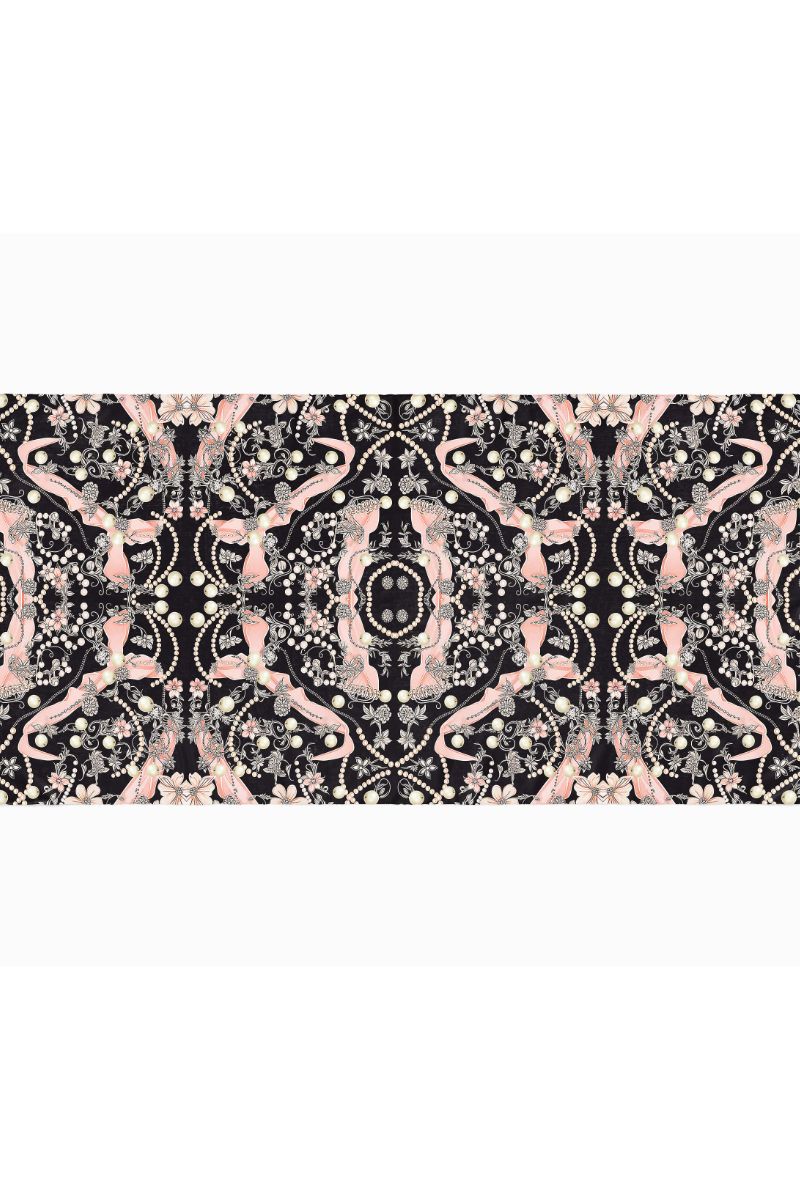 Black Wolf - TRISHKA SILK HIJAB - BLACK - 1 Piece