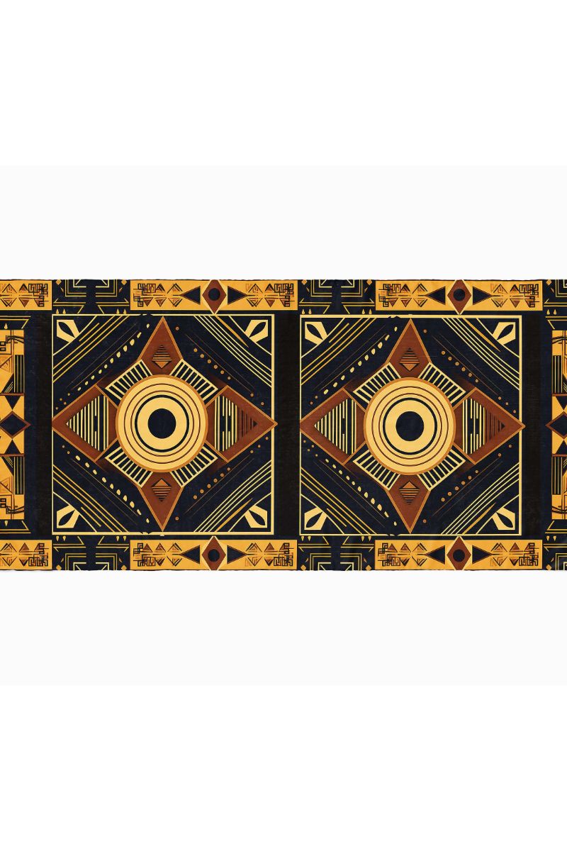 Black Wolf - LUXURY AFROFUTURISM SILK HIJAB - BLACK - 1 Piece