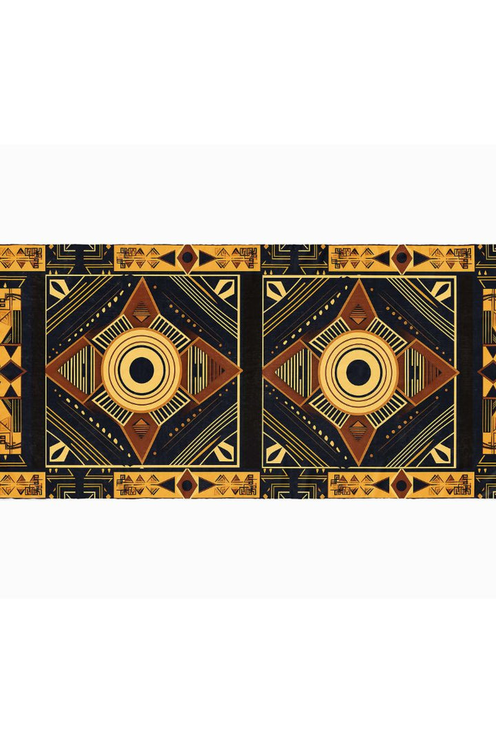 Black Wolf - LUXURY AFROFUTURISM SILK HIJAB - BLACK - 1 Piece