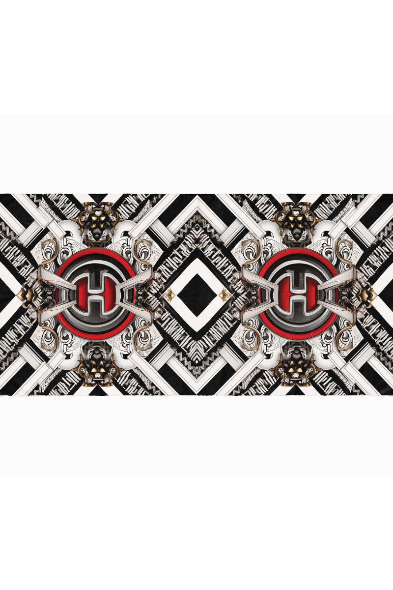 Black Wolf - GRADIENT DIAMOND SILK HIJAB - BLACK - 1 Piece