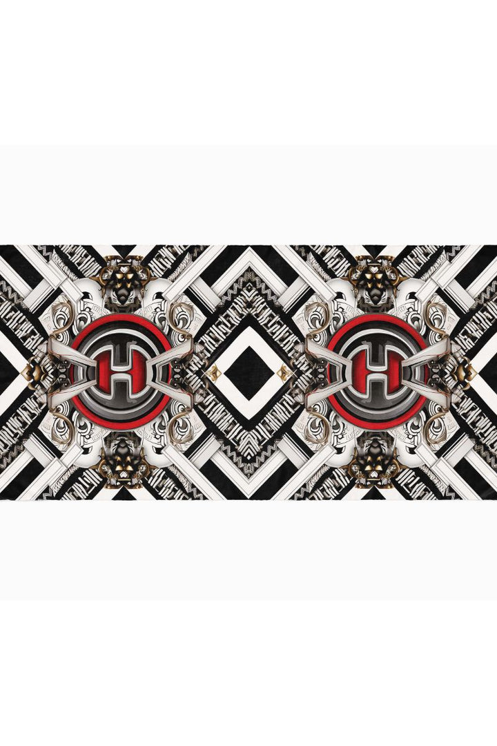 Black Wolf - GRADIENT DIAMOND SILK HIJAB - BLACK - 1 Piece