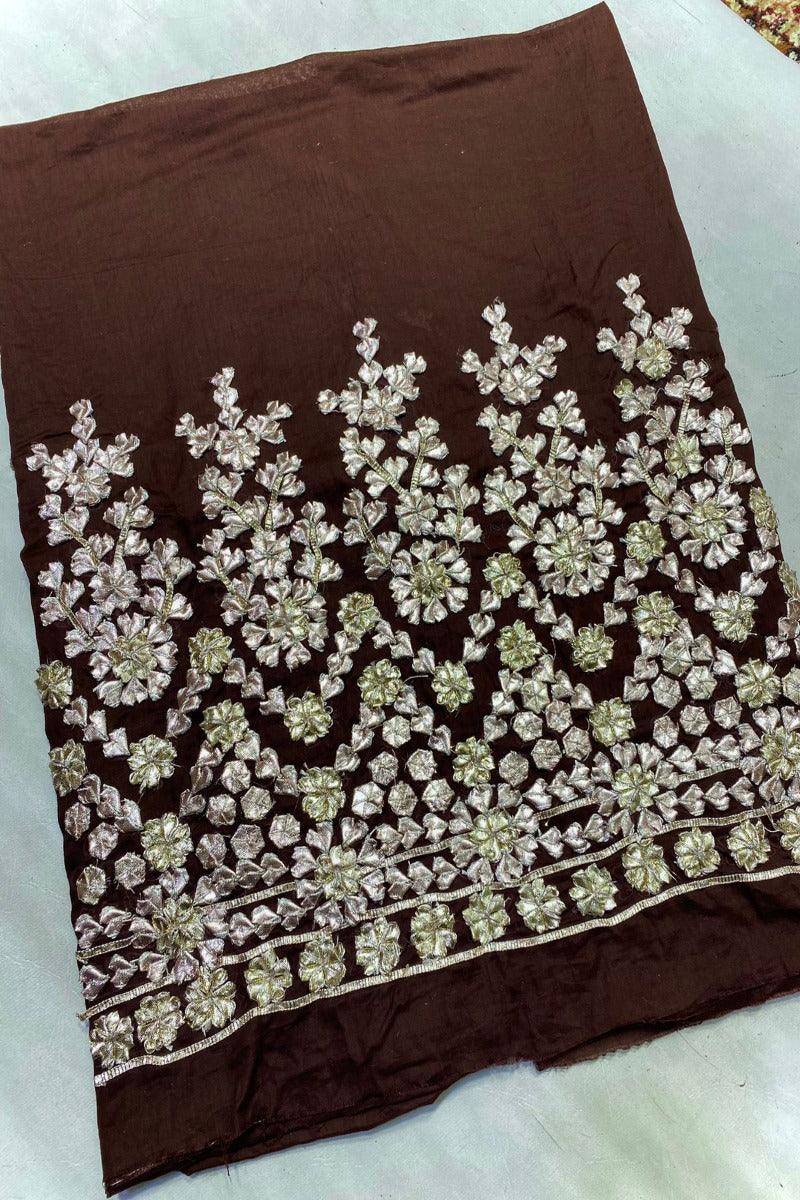 Design by Amina - Lawn Gota Work Trousers - 01 - Studio by TCS