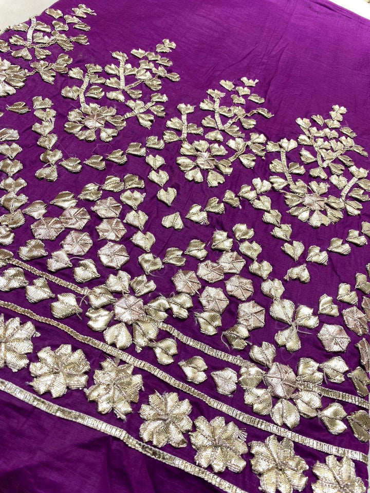 Design by Amina - Lawn Gota Work Trousers - 10 - Studio by TCS