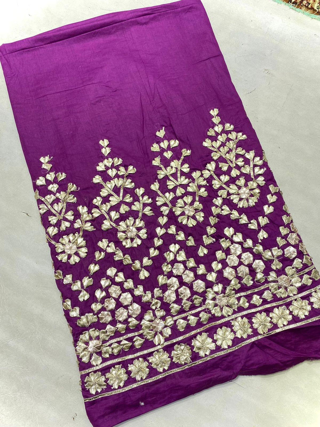 Design by Amina - Lawn Gota Work Trousers - 10 - Studio by TCS