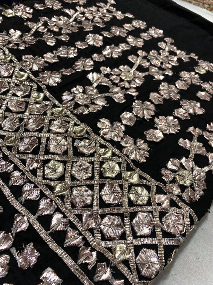 Design by Amina - Lawn Gota Work Trousers - 12 - Studio by TCS
