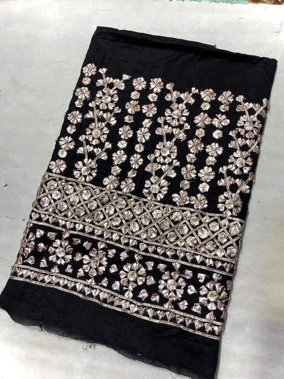 Design by Amina - Lawn Gota Work Trousers - 12 - Studio by TCS