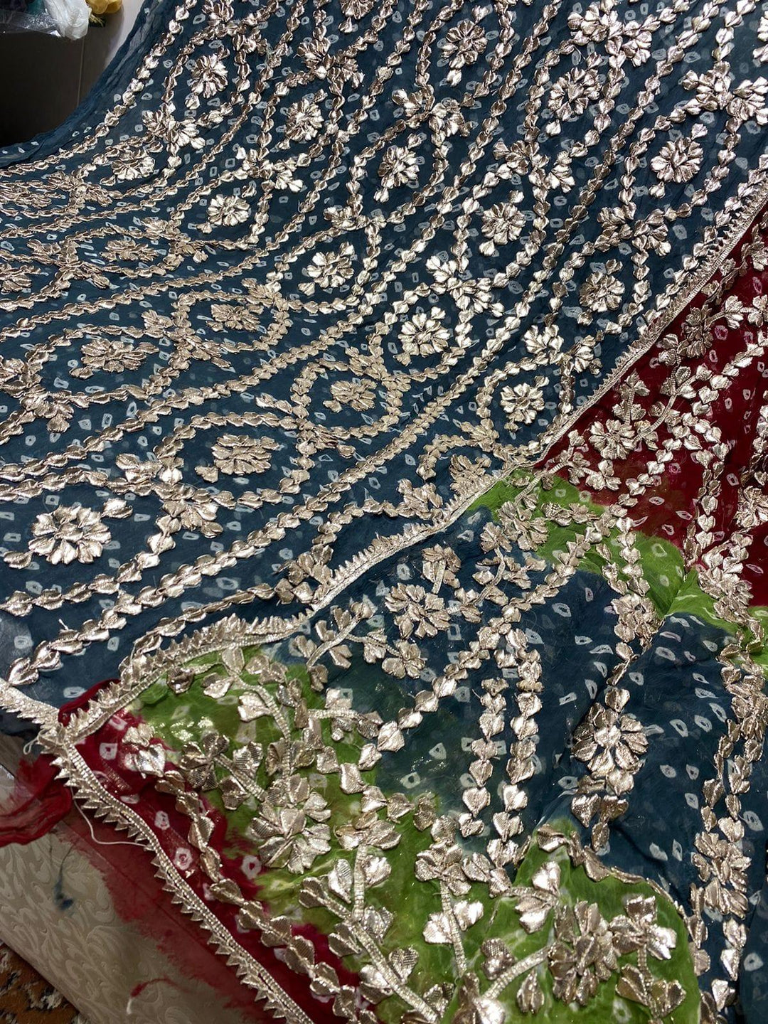 Design by Amina - Chiffon Heavy Gota Jaal Chundri 2 Piece - 01 - Studio by TCS