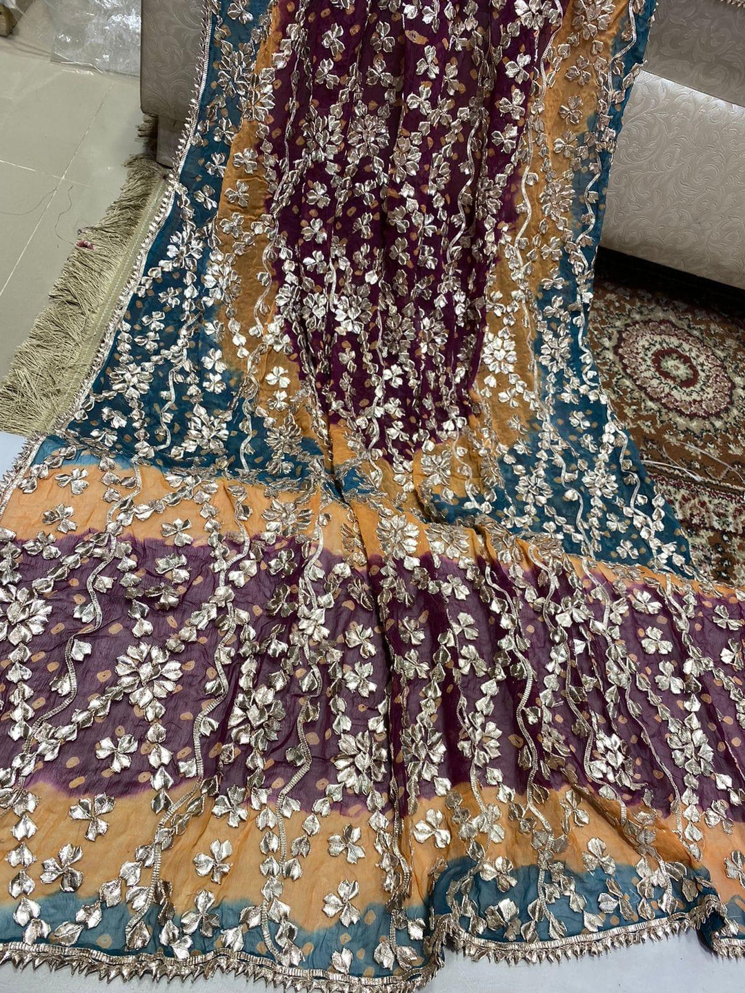 Design by Amina - Chiffon Heavy Gota Jaal Chundri 2 Piece - 04 - Studio by TCS