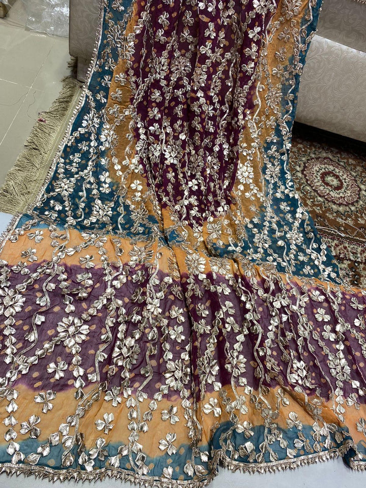 Design by Amina - Chiffon Heavy Gota Jaal Chundri 2 Piece - 04 - Studio by TCS