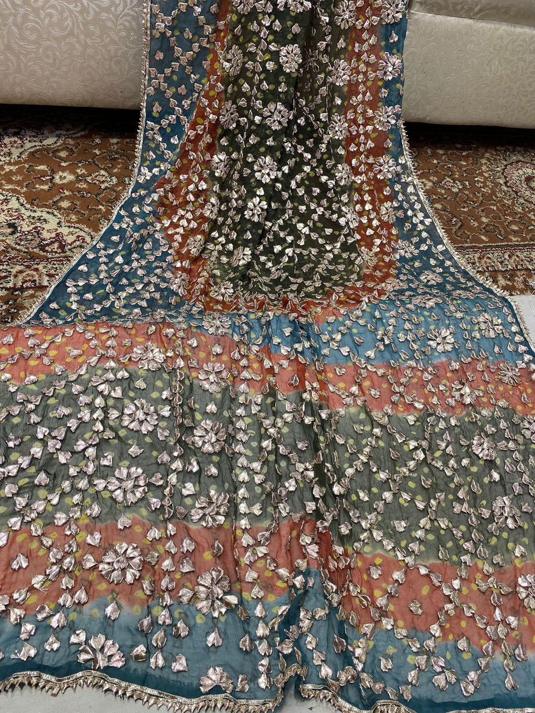 Design by Amina - Chiffon Heavy Gota Jaal Chundri 2 Piece - 05 - Studio by TCS
