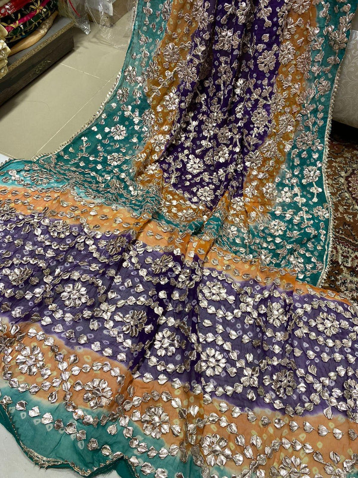 Design by Amina - Chiffon Heavy Gota Jaal Chundri 2 Piece - 09 - Studio by TCS