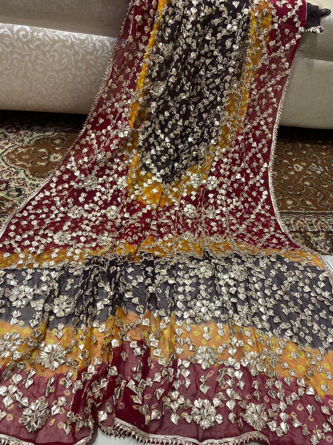 Design by Amina - Chiffon Heavy Gota Jaal Chundri 2 Piece - 13 - Studio by TCS