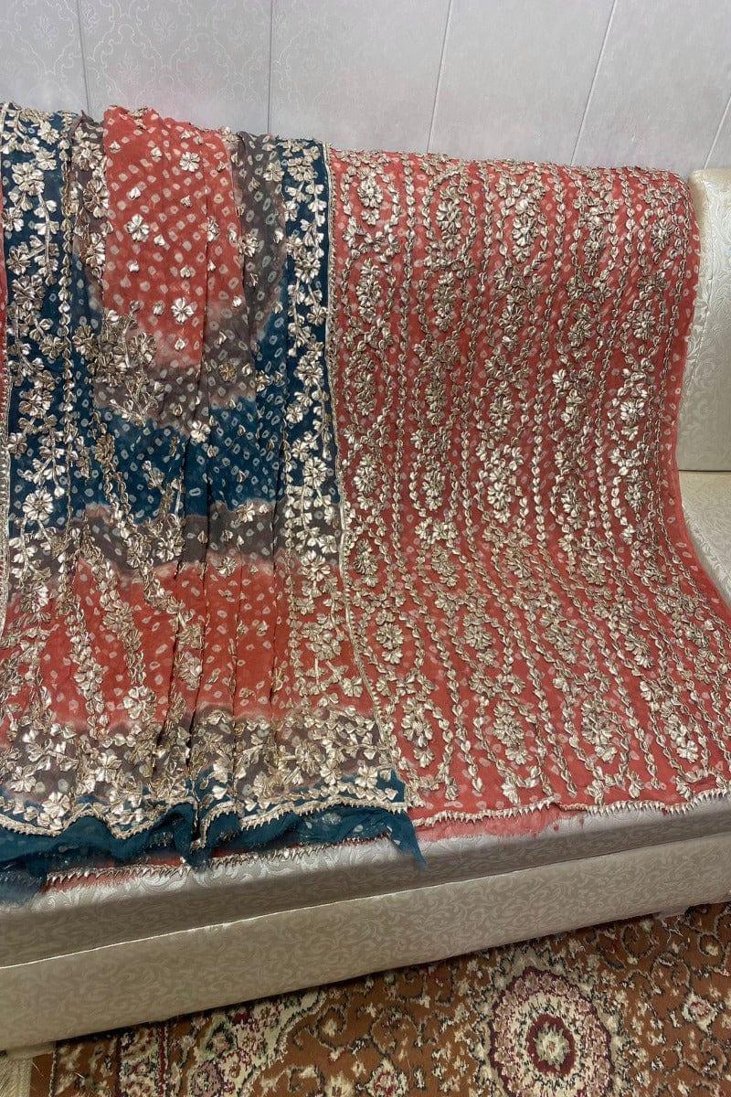 Design by Amina - Chiffon Heavy Gota Jaal Chundri 2 Piece - 12 - Studio by TCS
