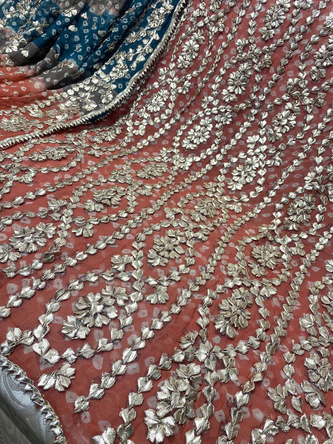 Design by Amina - Chiffon Heavy Gota Jaal Chundri 2 Piece - 12 - Studio by TCS