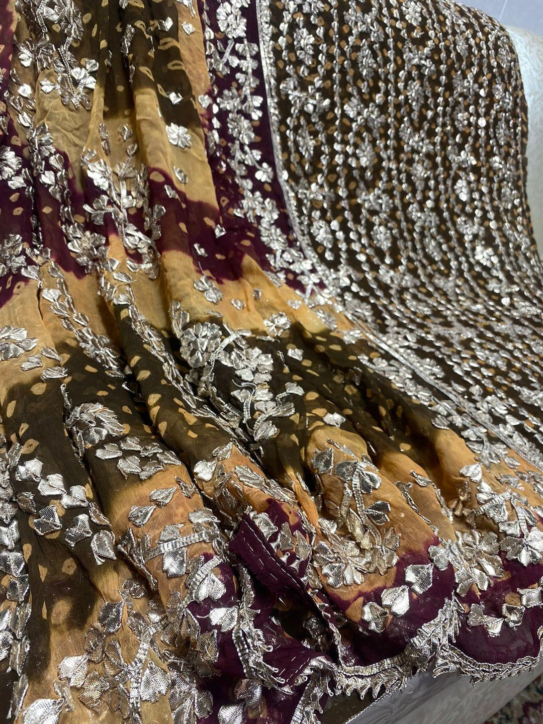 Design by Amina - Chiffon Heavy Gota Jaal Chundri 2 Piece - 14 - Studio by TCS