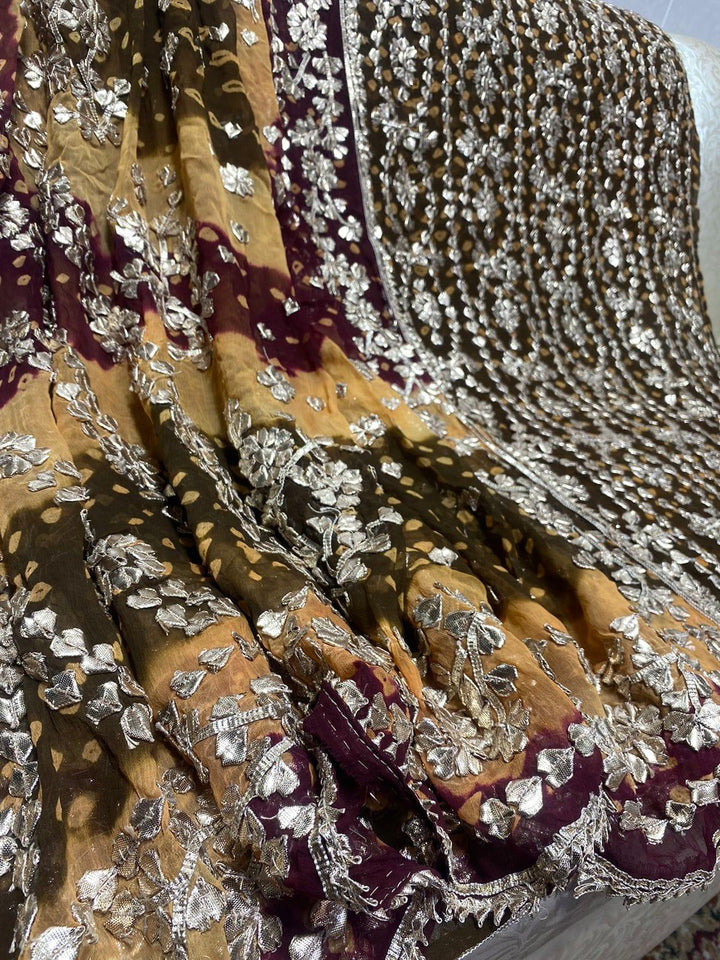 Design by Amina - Chiffon Heavy Gota Jaal Chundri 2 Piece - 14 - Studio by TCS