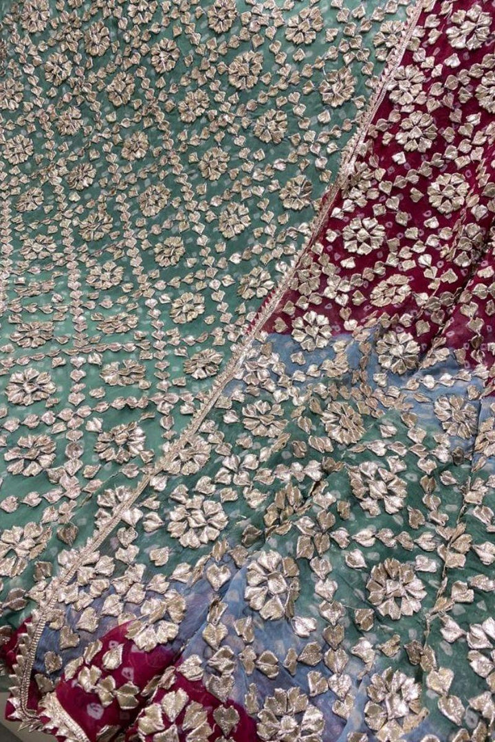 Design by Amina - Chiffon Chunri Gota Work 2 Piece - 02 - Studio by TCS