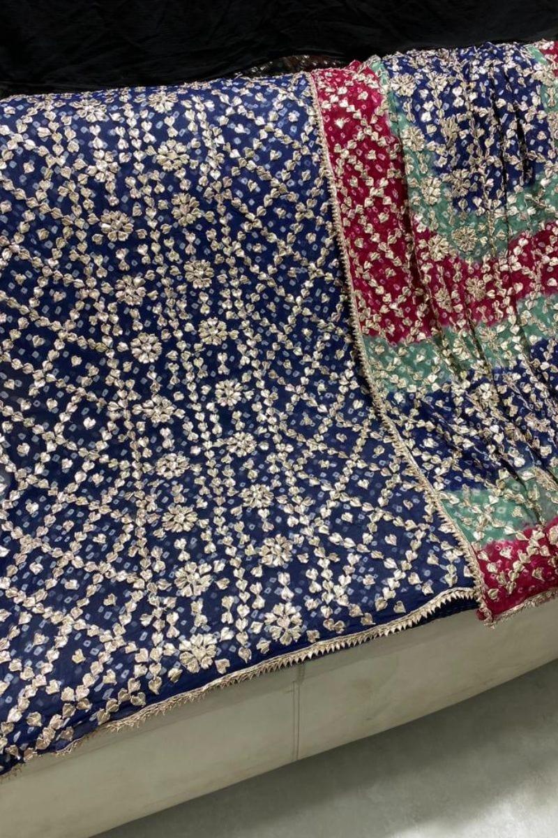 Design by Amina - Chiffon Chunri Gota Work 2 Piece - 06 - Studio by TCS