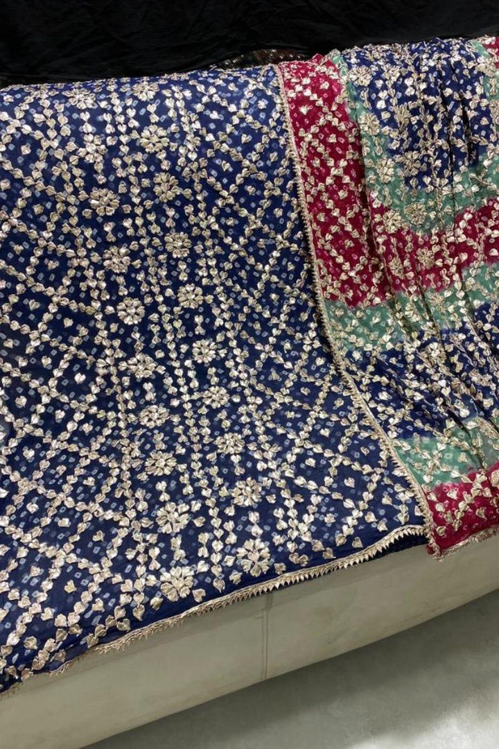 Design by Amina - Chiffon Chunri Gota Work 2 Piece - 06 - Studio by TCS