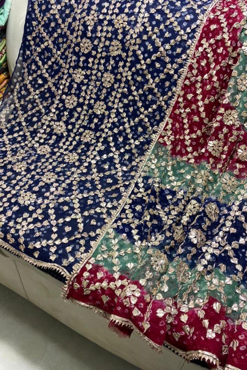Design by Amina - Chiffon Chunri Gota Work 2 Piece - 06 - Studio by TCS