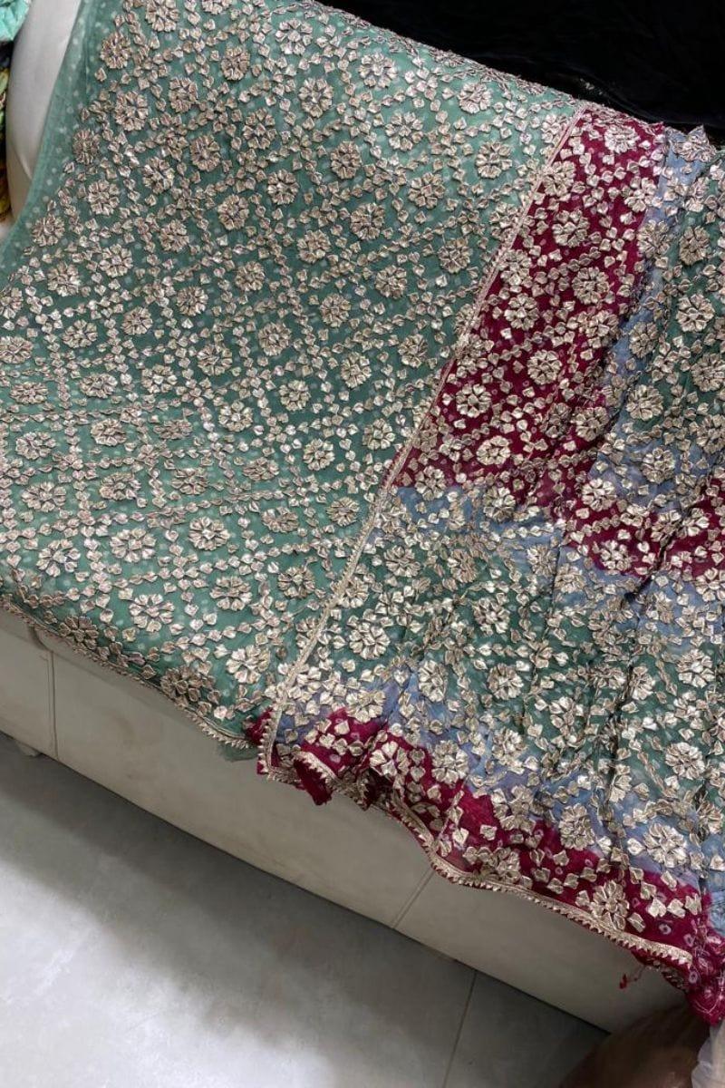 Design by Amina - Chiffon Chunri Gota Work 2 Piece - 02 - Studio by TCS