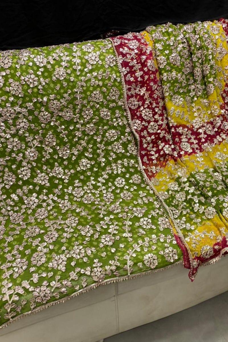 Design by Amina - Chiffon Chunri Gota Work 2 Piece - 12 - Studio by TCS