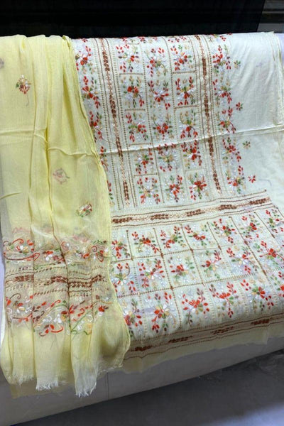 Design by Amina - Hand Embroidered Lawn 3 Piece - 16 - Studio by TCS
