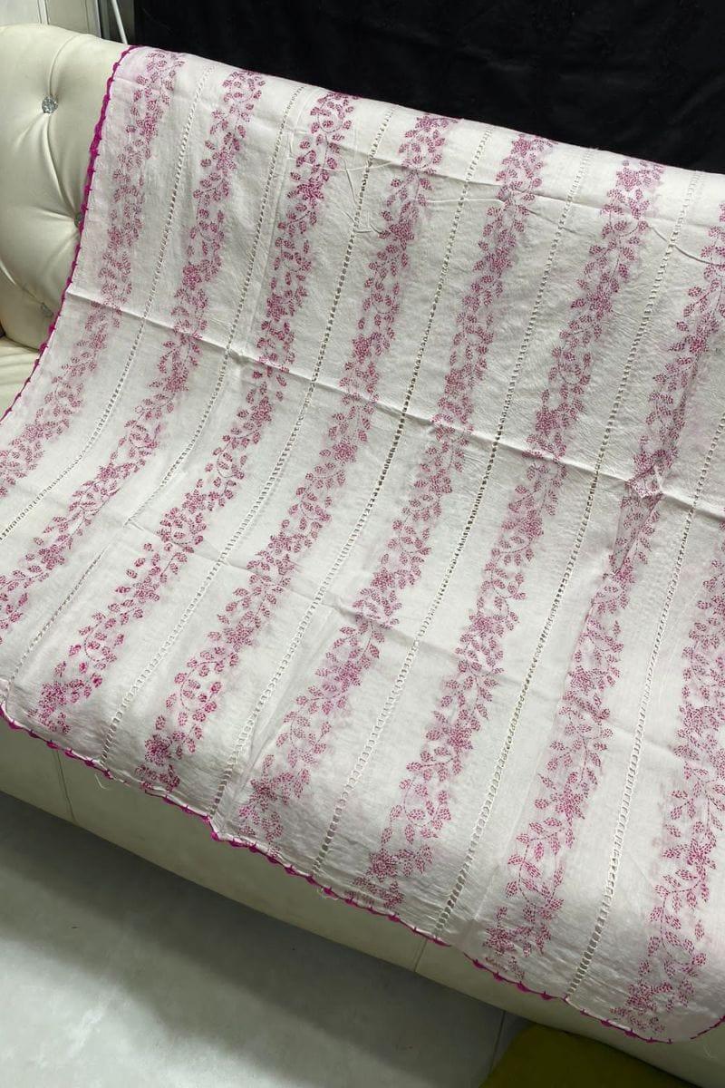 Design by Amina - Hand Embroidered Thread Work Dupatta - 25 - Studio by TCS