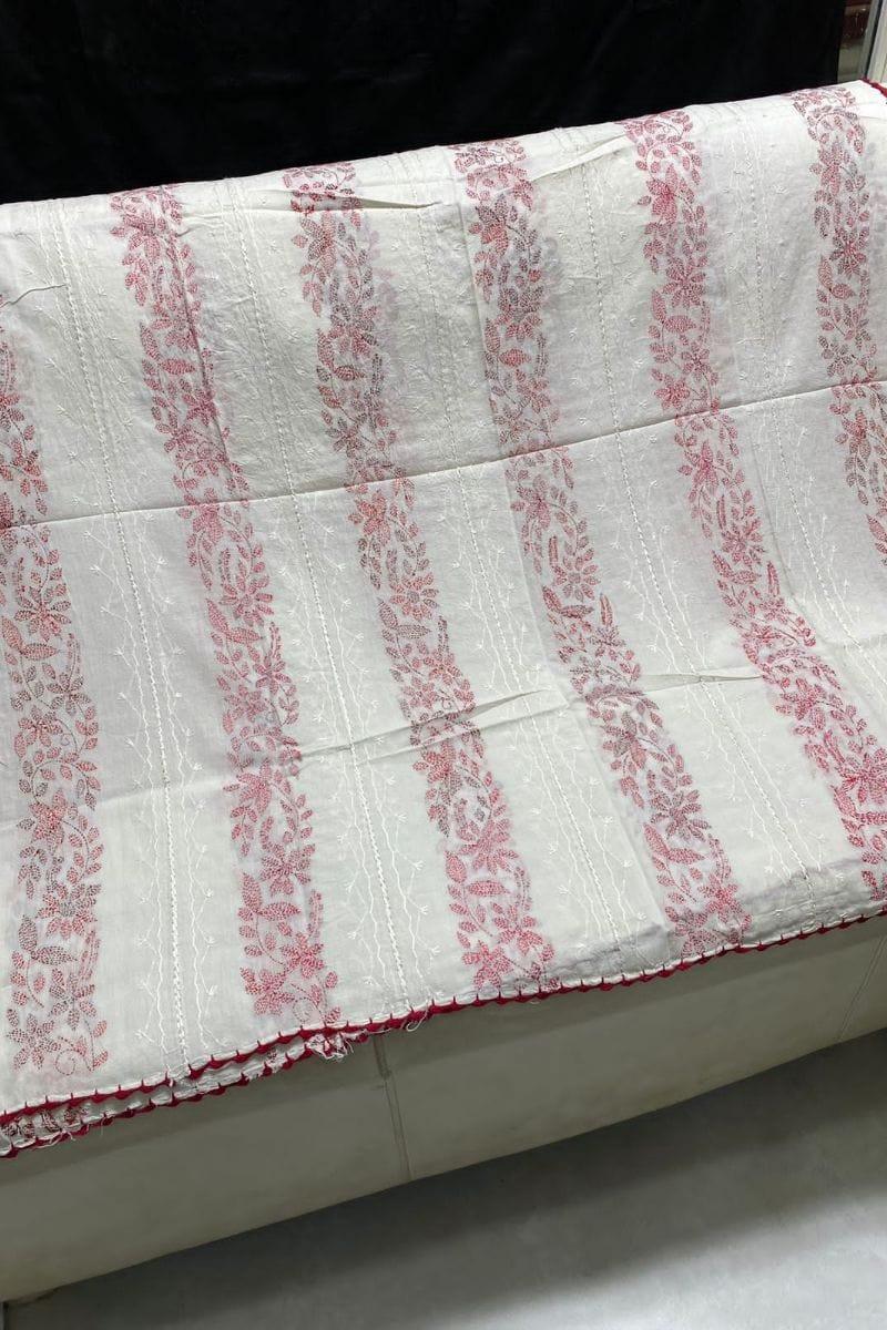 Design by Amina - Hand Embroidered Thread Work Dupatta - 25 - Studio by TCS