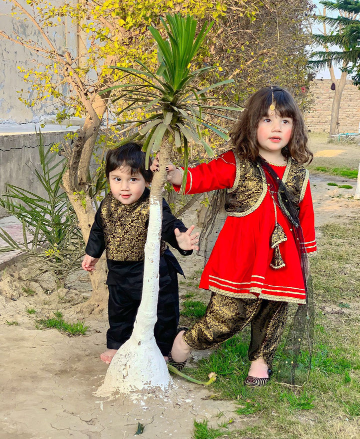 Kidoz Kloset - Lady Bug Dhoti Set For Girl