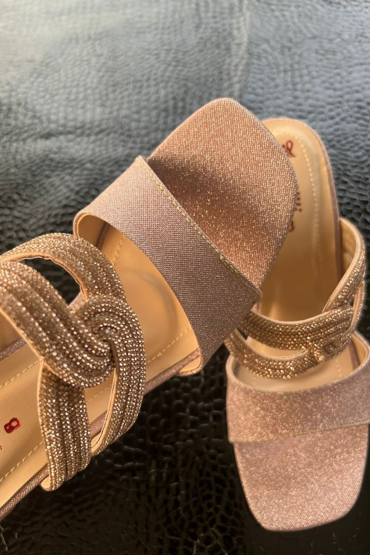 Milli Shoes - Radiant Knot - Rose Gold - Heels