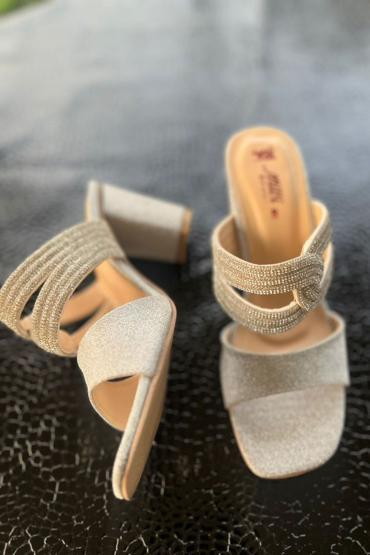 Milli Shoes - Radiant Knot - Silver - Heels